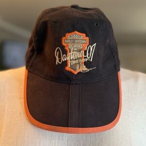 🔥 Vintage Harley-Davidson Daytona Bike Week ’97 Hat 🏍️ Black & Orange Cap